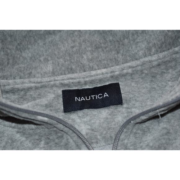 Nautica Velour Athletic Jacket Mens Size Large Y2K Style Hip Hop Polyester Blend - Picture 6 of 9